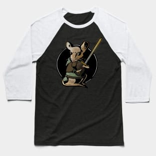 Teeny Mouse Warrior Baseball T-Shirt